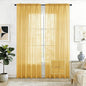 SpaceDresser Check Sheer Curtains 54 Inches Long by SpaceDresser