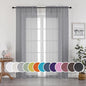 Sheer Curtains 96 Inch Length, Elegant Sheer Curtains by OWENIE