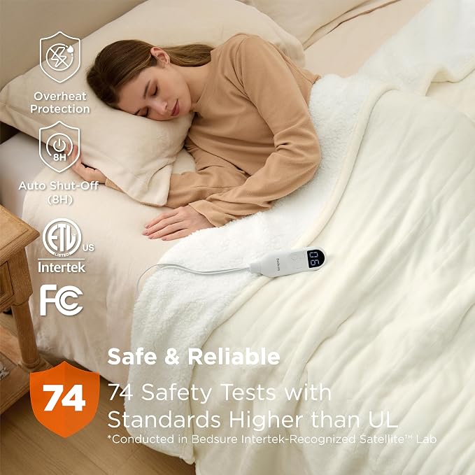 Bedsure Heated Blanket Full Size, Soft Electric Blanket - Image 6