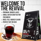 Revival Tea Company Fresh Crafted Spiced Chai Tea - Black Tea Blend with Fresh Spiced Chai Flavor - Loose Leaf 8 Ounces