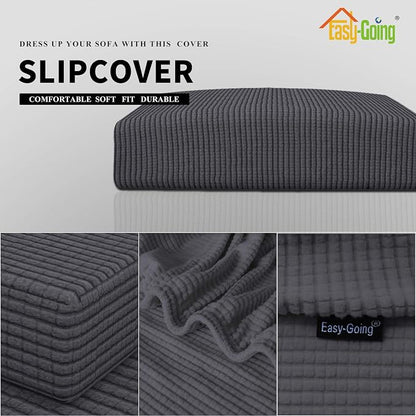 Easy-Going Stretch 1 Piece Couch Cushion Cover - Image 3