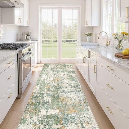 LOONGRUG Runner Rug 3x10 Washable Non-Slip Kitchen Neutral Modern Rug | by LOONGRUG