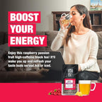 Tiesta Tea - Passion Berry Jolt, Loose Leaf, Raspberry Passion Fruit Black Tea, Premium Blend, Caffeinated Black, Make Hot or Iced Brews Up to 200 Cups, 16oz Resealable Bulk Pouch