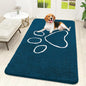 OLANLY Dog Door Mat for Muddy Paws 59x32, Paw Print Design Chenille Mud Mat | by OLANLY
