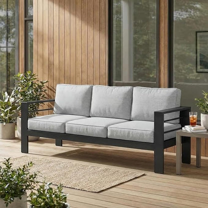 Wisteria Lane Metal Patio Furniture Sofa, All-Weather Outdoor Couch by WisteriaLane
