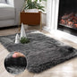 Ashler Faux Fox Fur Rug, 2x3 FT Rectangle Rugs, Ultra Soft Shaggy Area Rugs by AshlerHomeDeco