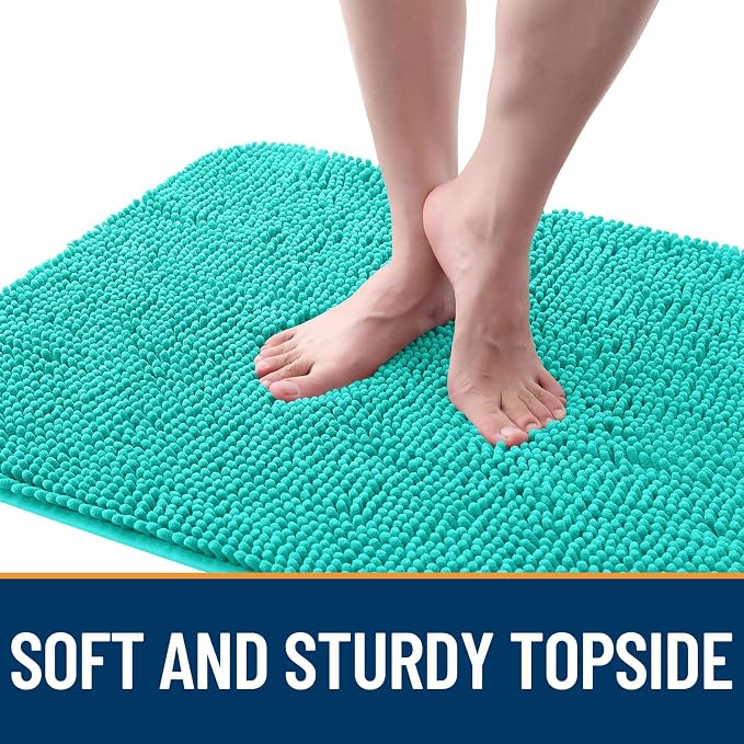 OLANLY Dog Door Mat for Muddy Paws 44x24, Super Absorbent Chenille Mud Mat | - Image 4