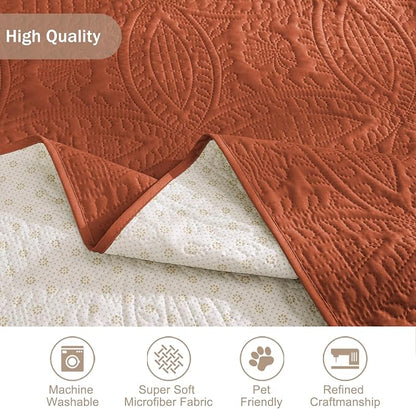 Orange Loveseat Covers for 2 Cushion Couch, Water-Repellent Sofa Slipcover for - Image 7