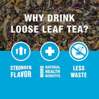 Tiesta Tea - Palm Beach Punch, Loose Leaf, Fruit Punch Herbal Tea, Caffeine-Free Tropical Blend with Apple, Carrots & Orange, Brew Hot or Iced, 4oz Refillable Tin, 50 Cups