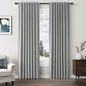 100% Blackout Linen Curtains 80 Inch Length 2 Panels Set by Guken