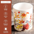Maison d' Hermine Coffee Mug with Handles Fine Bone China Mugs Pack of One Tea Cups for Hot Beverages Cappuccino Latte Home Restaurant Office Perfect for Gift (Amarante - Charmille, 15 Ounce)