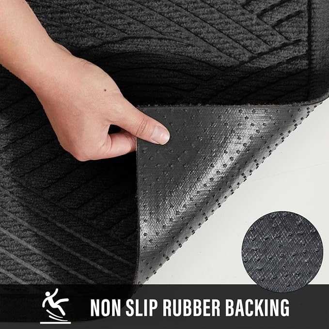 Sturdy Front Door Mat, Absorbent Muddy Dirt Resist Welcome Door Mats Outdoor - Image 4