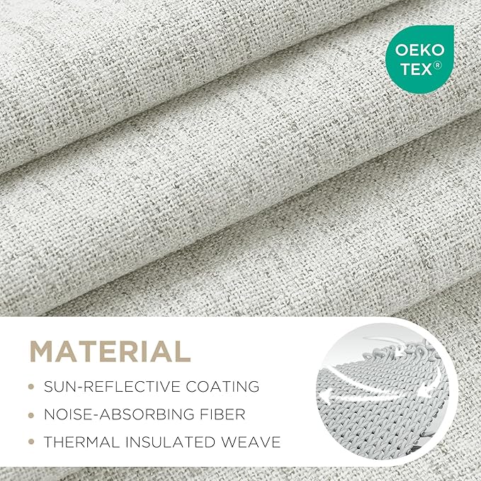 Joydeco Linen Blackout Curtains - Image 2