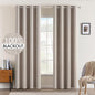 MIULEE 100% Blackout Linen Curtains by MIULEE