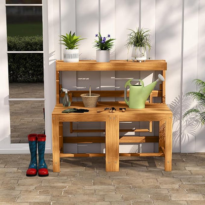 Tangkula 3-in-1 Convertible Bench Picnic Table, Space-Saving Patio Convert A - Image 4