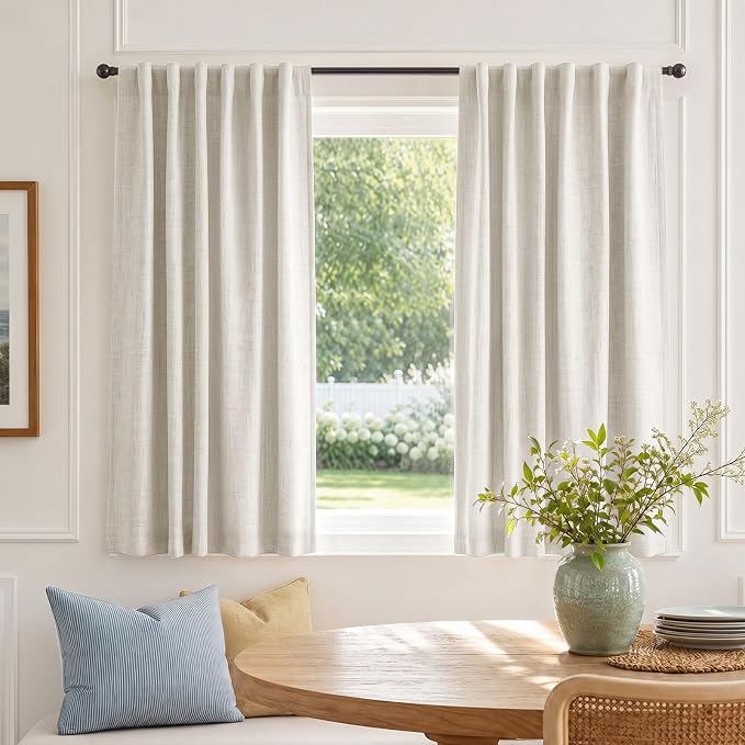 Linen Textured Total Blackout Curtains - Image 7
