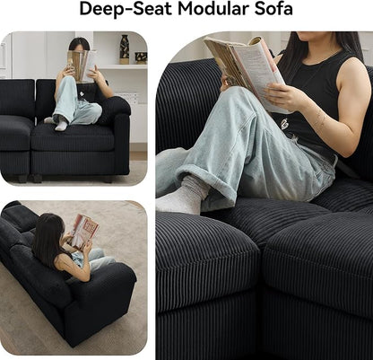 114'' V-Shaped Sectional Cloud Couch - Image 6