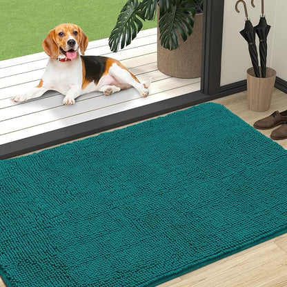 OLANLY Dog Door Mat for Muddy Paws 47x32, Super Absorbent Chenille Mud Mat | by OLANLY