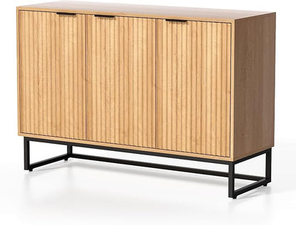 EYYTHUNG Fluted Storage Cabinet - Image 8