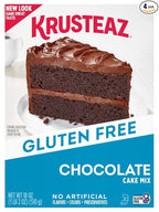 Krusteaz Gluten Free Chocolate Cake Mix, No Artificial Flavors, Colors, or Preservatives, 18 Ounce(Pack of 4)