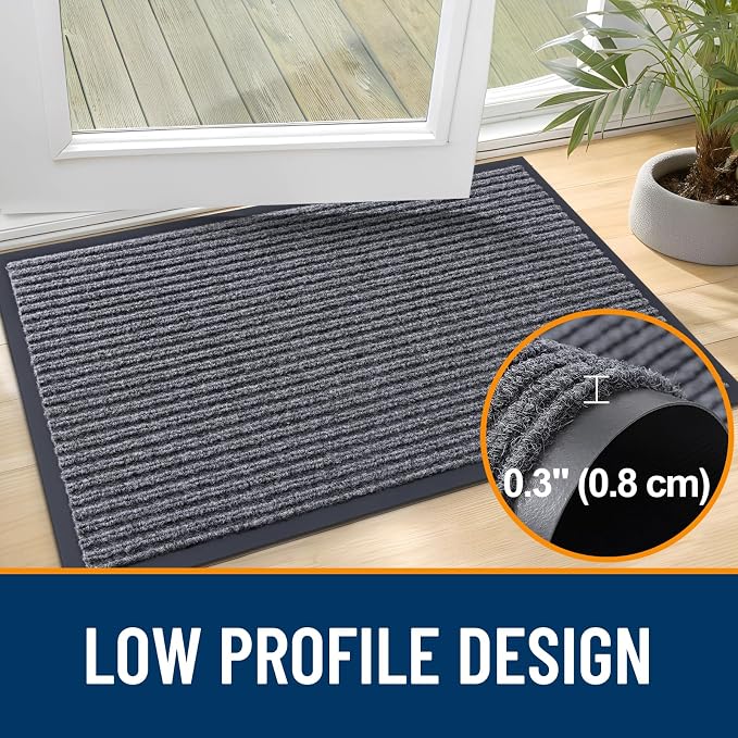OLANLY Front Door Mat 29.5x17, Waterproof Heavy-Duty Indoor Outdoor Doormat | - Image 4