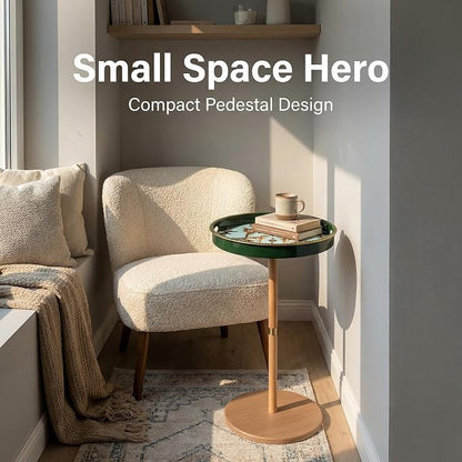 Gesodant Boho Single Leg Round Side Table - Image 4