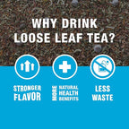 Tiesta Tea - Cocoa Mint Chill Loose Leaf Tea, Chocolate Peppermint Herbal Rooibos Blend, Non-Caffeinated, Brew Hot or Iced, Refillable Tin, Makes Up to 50 Cups, 3 Ounce