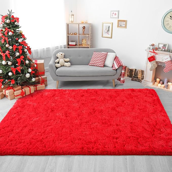 Chicrug Soft Area Rugs for Bedroom Living Room Plush Fluffy Rug 5x8 | Shag - Image 9