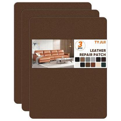 Leather Repair Patch Self Adhesive, 8.3″ x 11″ Vinyl Patch Kit, Leather Repair by Unknown