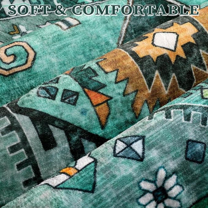 SERISSA 2x4 Washable Non Slip Boho Runner Rug - Image 5