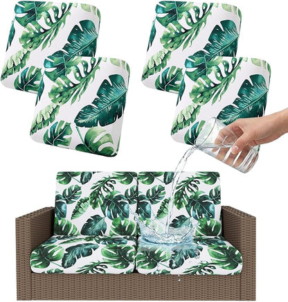 Smiry Waterproof Patio Cushion Covers, Stretch Outdoor Furniture Covers | Couch by Smiry