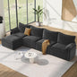 Vesgantti 142" Cloud Couch Sectional Modular Sofa, Comfy Sectional Couch by Vesgantti