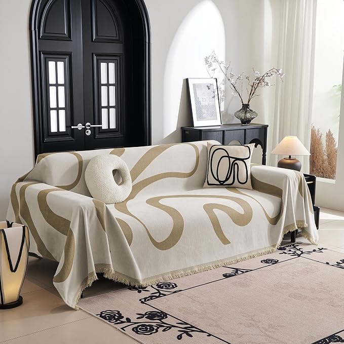 MYSKY HOME Boho Couch Cover Super Soft Couch Covers by MYSKYHOME