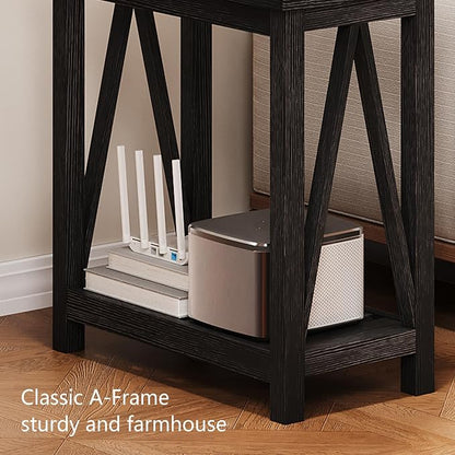 ChooChoo Farmhouse End Table, Narrow Side Table, Slim End Table - Image 6