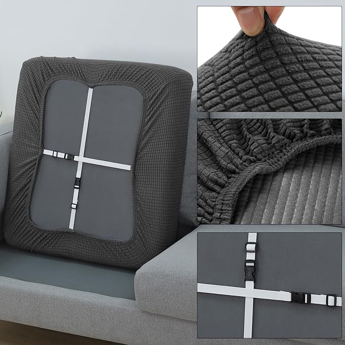 Fuloon Couch Cushion Slipcover, Super Stretch Individual Sofa Covers | 1 Pack - Image 7