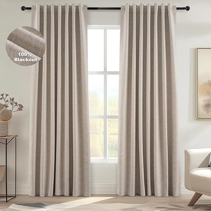 Topfinel Long Curtains for Living Room Custom 105 Inch, Sun Blocking Elegant by Topfinel
