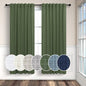 Pitalk Olive Green Curtains 63 Inch Length by Pitalk