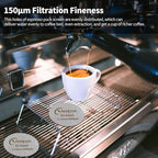2 PCS Espresso Puck Screen, Espresso Filter Screen for 53.5mm Portafilter, Reusable 1.7mm Thickness 150μm, 316 Stainless Steel Coffee Filter Replacement, Coffee Puck Filter for Espresso Machine