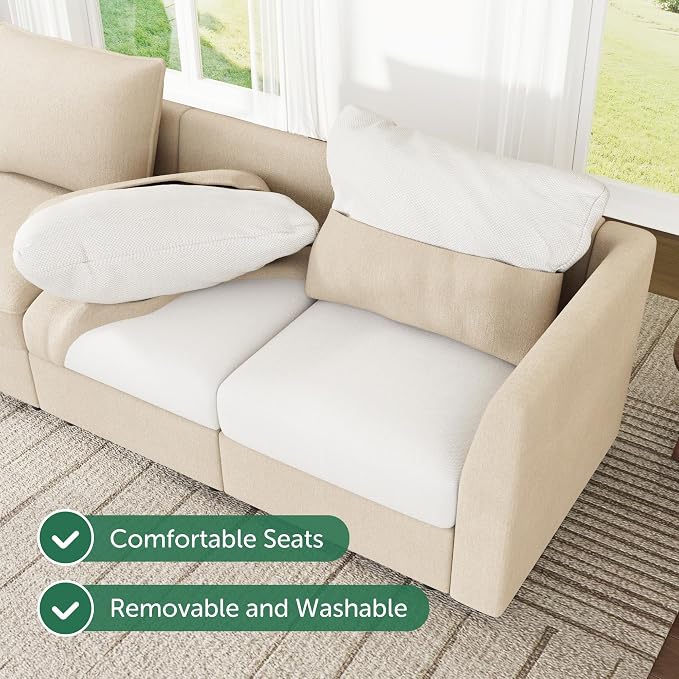 HONBAY Modular Sofa U Shaped Sectional Couch - Image 7