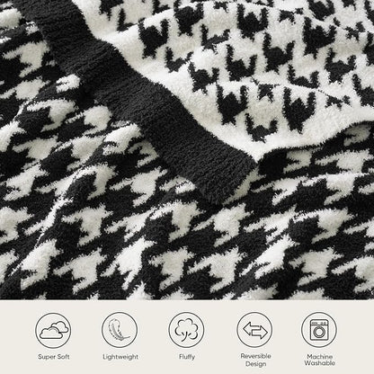 Snuggle Sac Houndstooth Throw Blanket - Image 3