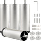 Furniture Support Legs Silver 4.7 Inch Couch Legs Screw in M8 Replacement End by Unknown