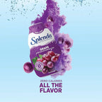 SPLENDA Liquid Water Enhancer Drops, Sugar Free, Zero Calorie, Natural Flavor, Concentrated Drink Mix, 3.11 Fl Oz Each Bottle (Grape, 2 Pack)