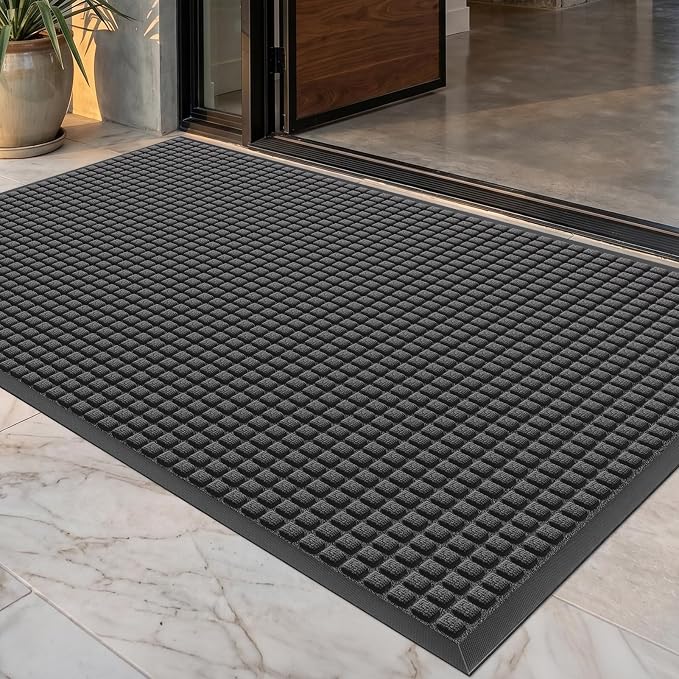 Front Door Mat Outside Entrance, Heavy Duty Waterproof Doormat | 47.5"x35.5" by WELDUN%E2%80%94IdealChoiceforHome