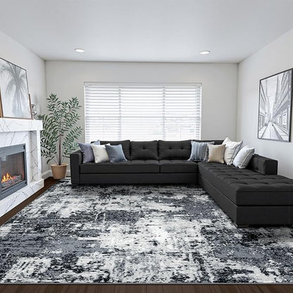 RELEANY Washable 8'x10' Abstract Area Rug - Image 8