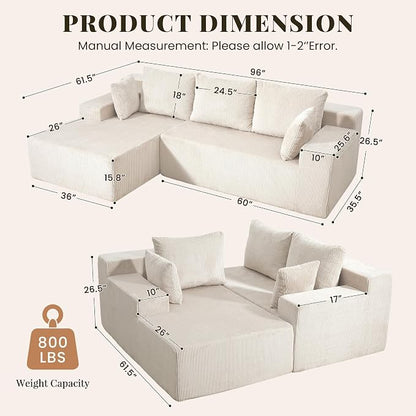 GRUSIGN Cloud Sectional Boneless Couches - Image 2