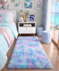 Adorable Rainbow Rugs for Bedroom Girls 2x4 Ft, Soft Purple Shag Tent Rugs | by PAGISOFE