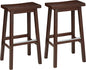 Amazon Basics Solid Wood Saddle-Seat Counter Height Bar Stools by AmazonBasics