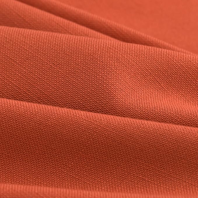 Bright Orange Curtains 63 Inches Long 2 Panel Sets - Image 5