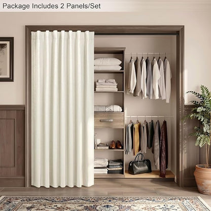 Neutral 80 Inch Nursery Blackout Curtains - Image 6