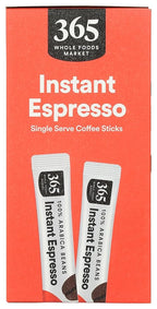 365 by Whole Foods Market, Instant Espresso, Dark Roast, 25 Single Serve Coffee Sticks, 2.65 Ounces